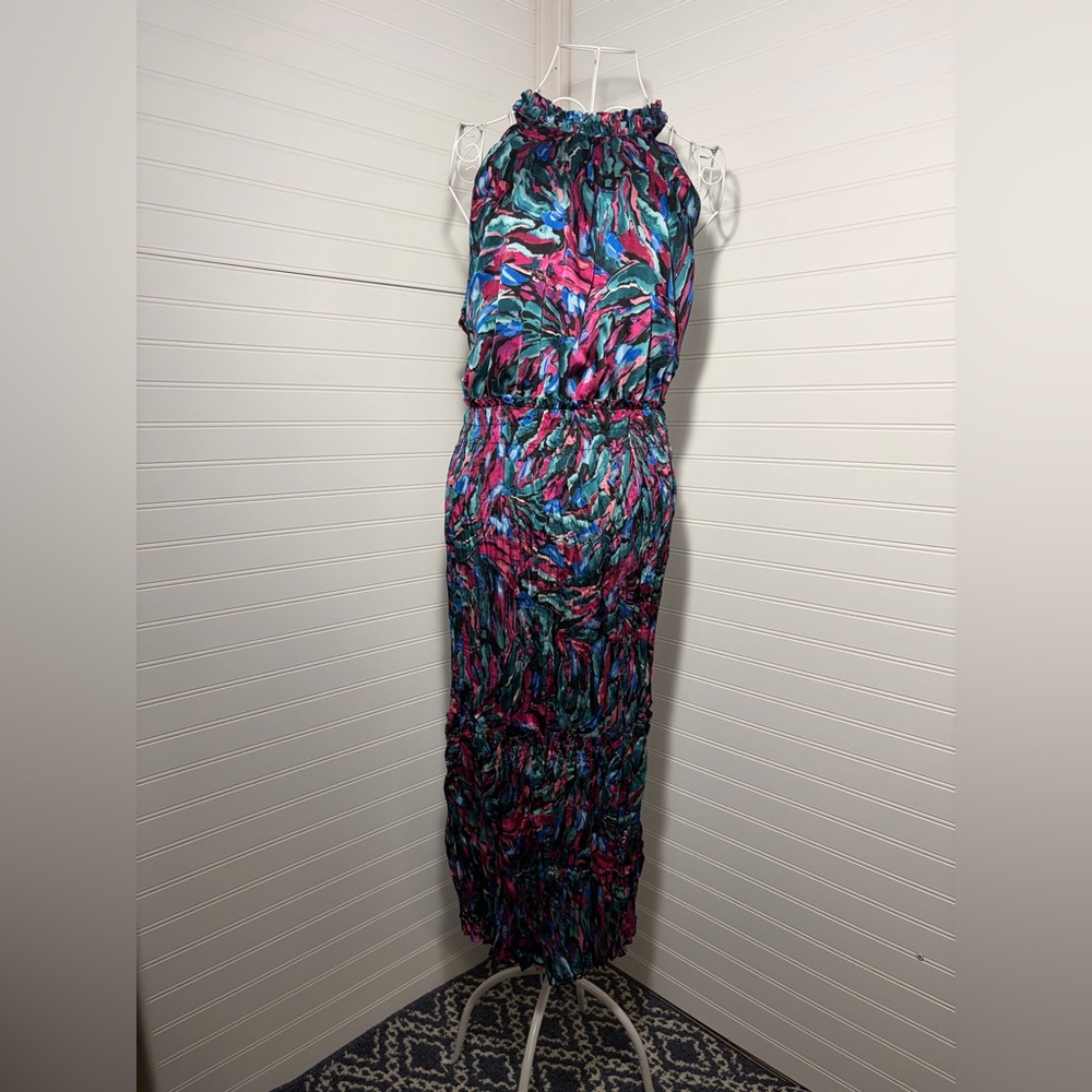 Nicole Miller Vibrant Multicolor Midi Dress